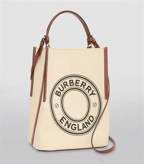 burberry small penny logo tote bag|Burberry canvas bag.